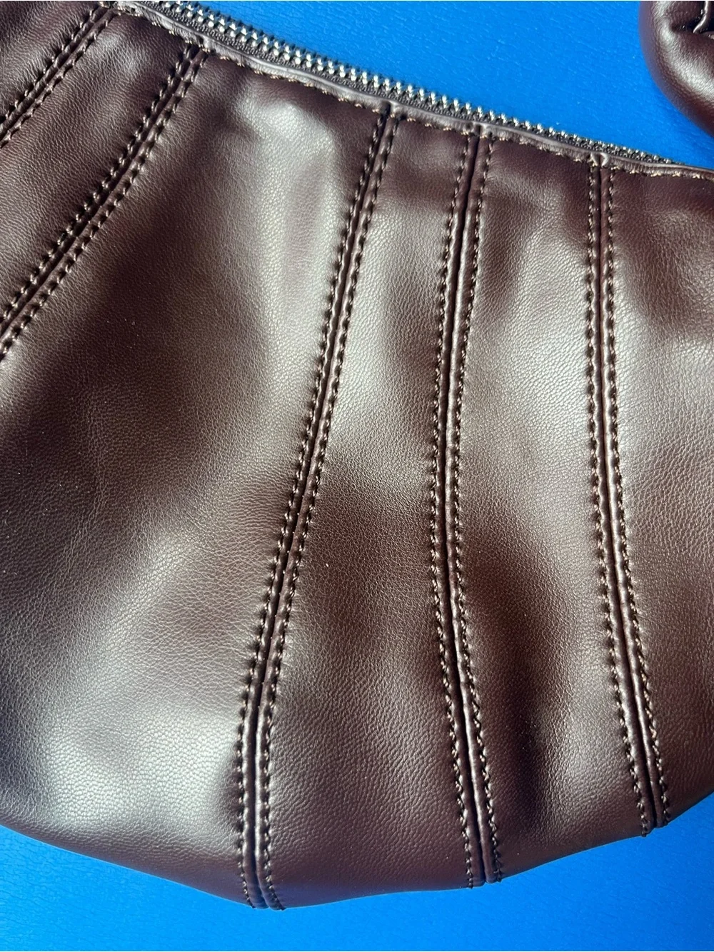 Lemaire Dark Brown Leather Logo Patch